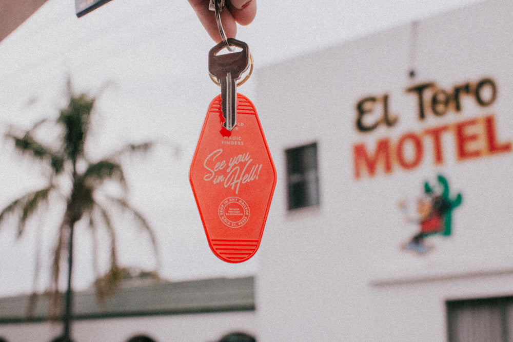 End of the Road Motel Key Ring