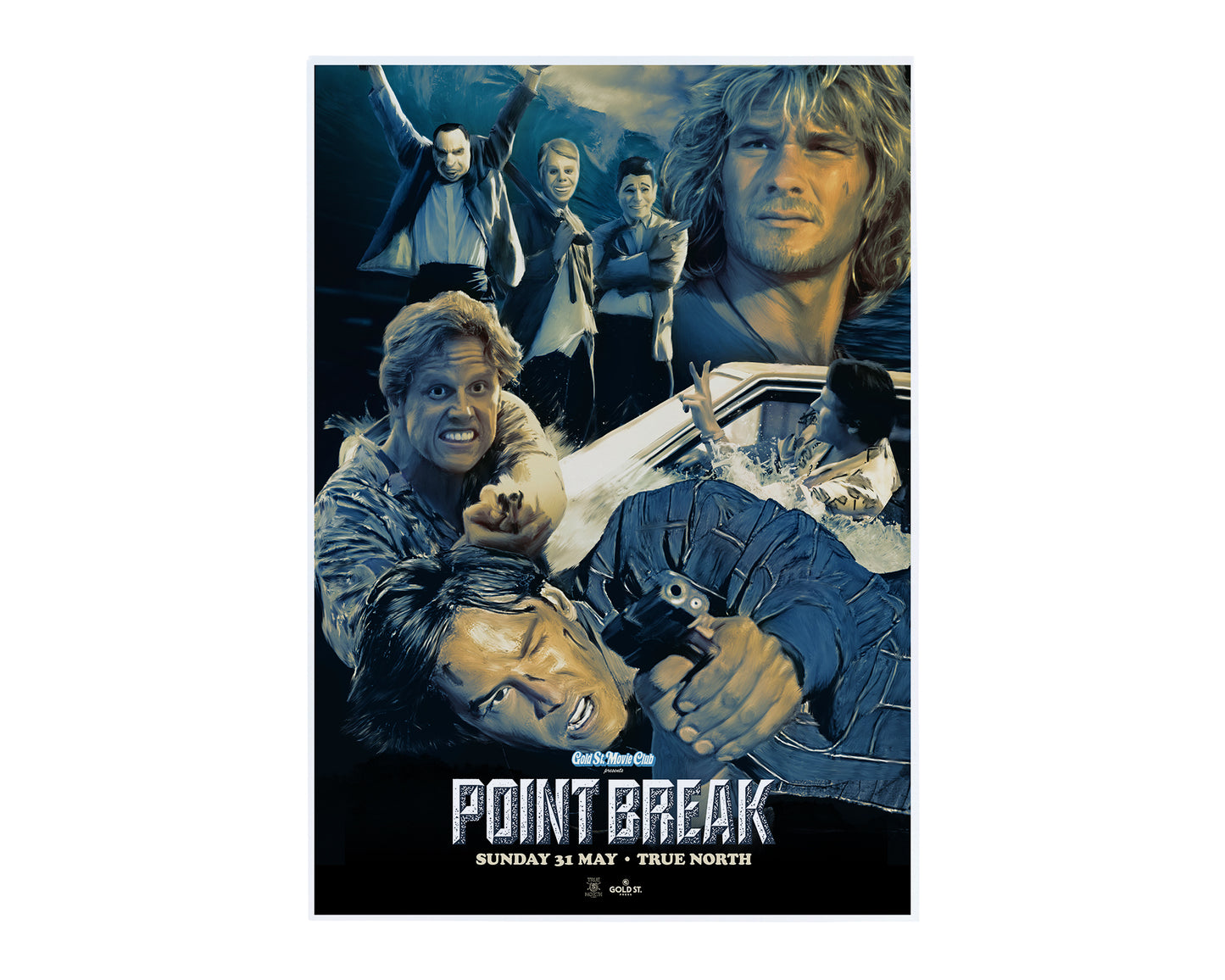 Point Break Movie Club Art Print