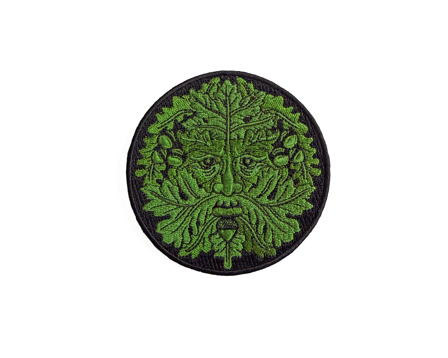 Green Man Embroidered Patch