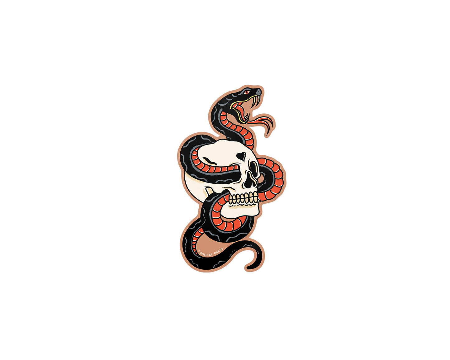 Red-Bellied Black Snake Sticker