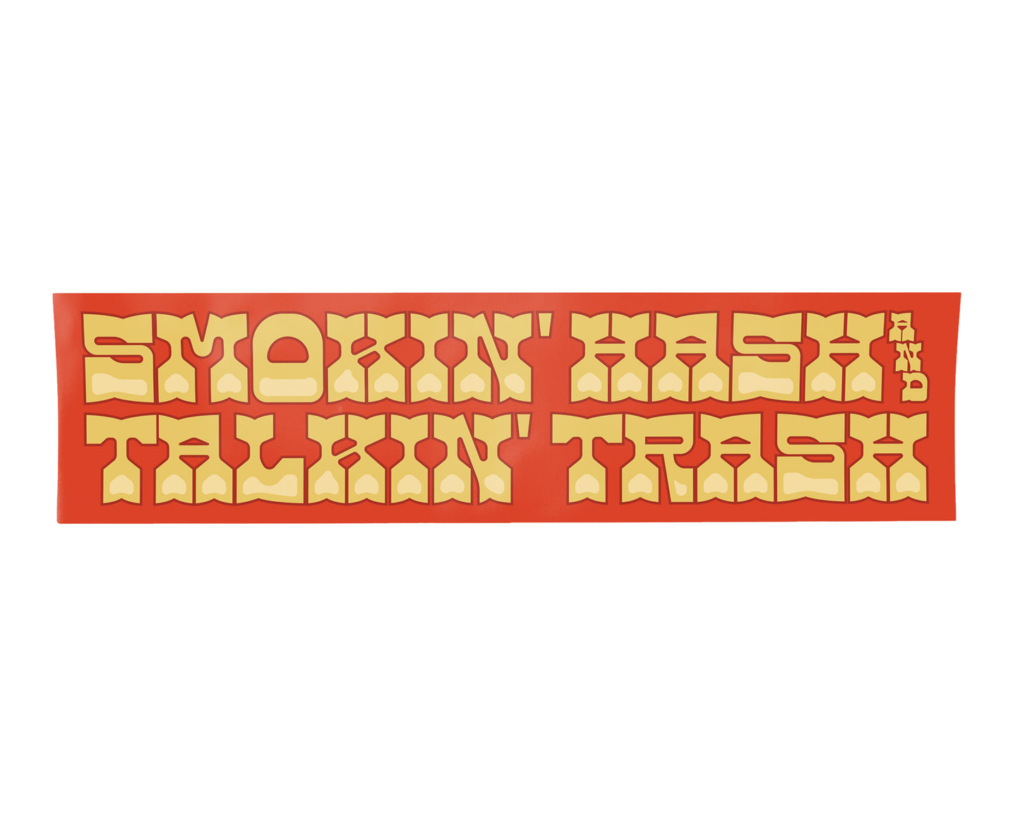 Talkin' Trash Bumper Sticker