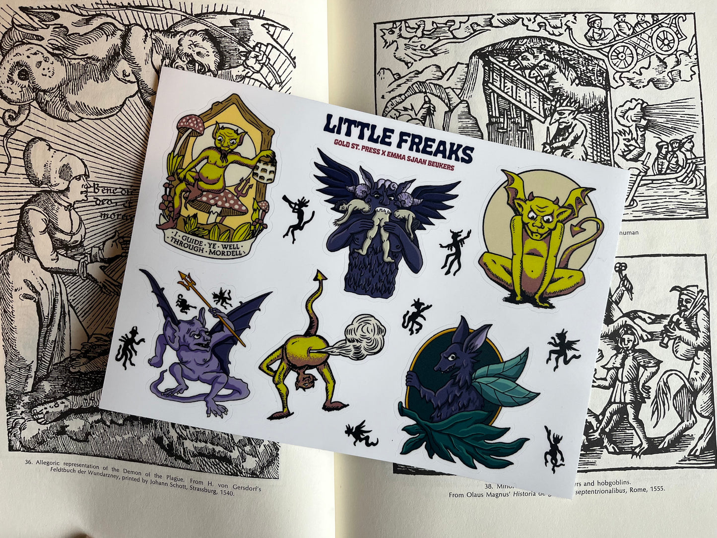 Little Freaks Sticker Sheet - Emma Sjaan Beukers Collab