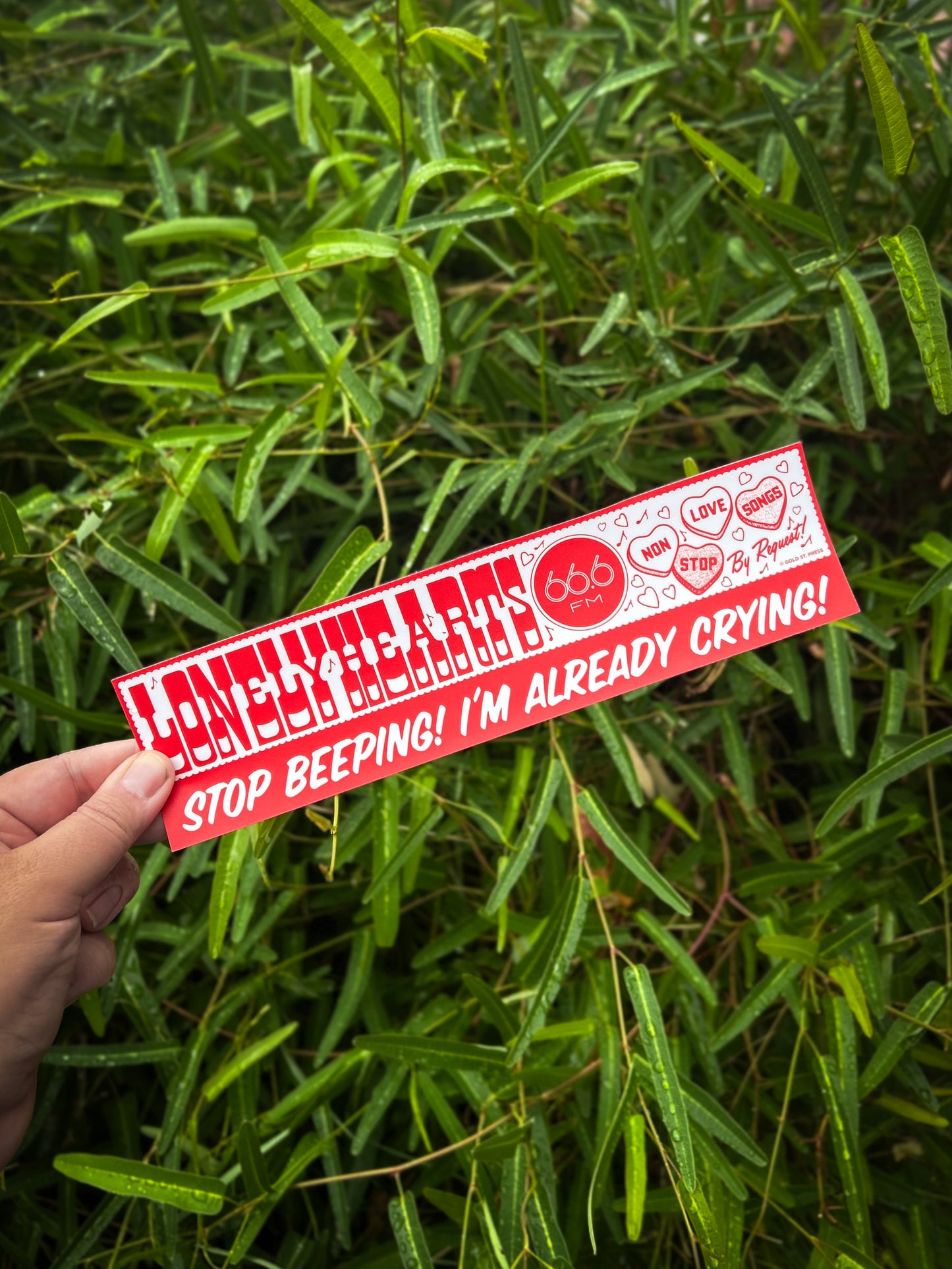 Lonelyhearts FM Bumper Sticker