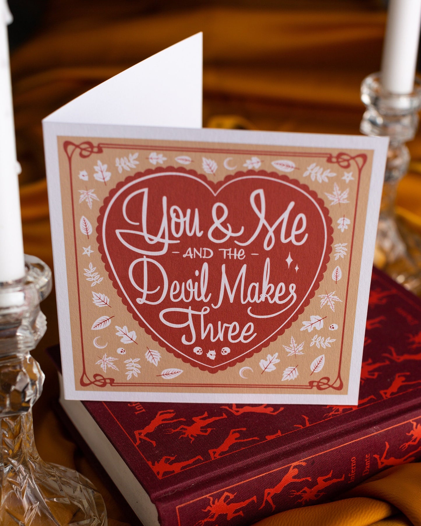 You & Me & The Devil Makes Three Greeting Card