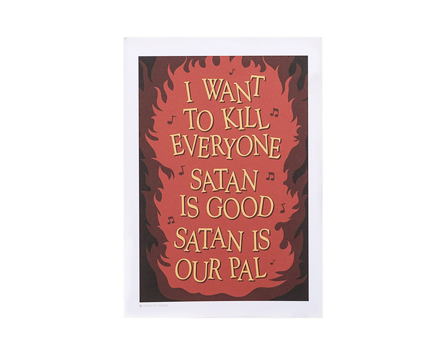 Satan Is Good Art Print