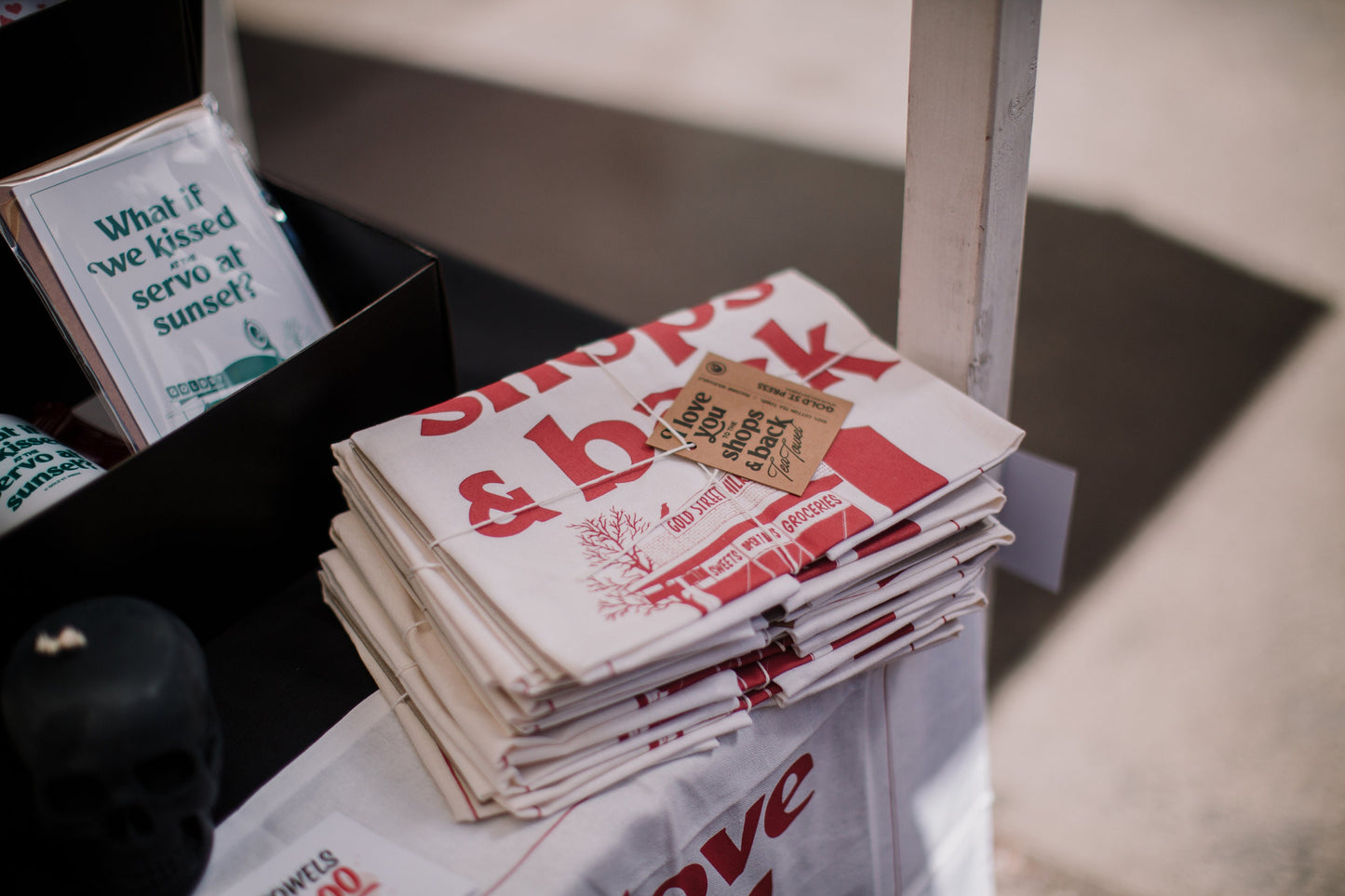 Shops & Back Tea Towel