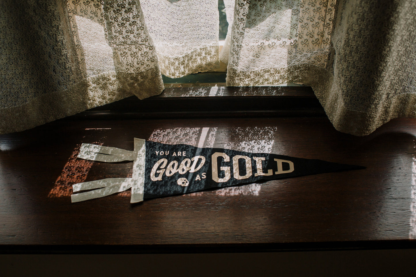 Good As Gold Pennant Flag