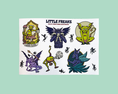 Little Freaks Sticker Sheet - Emma Sjaan Beukers Collab