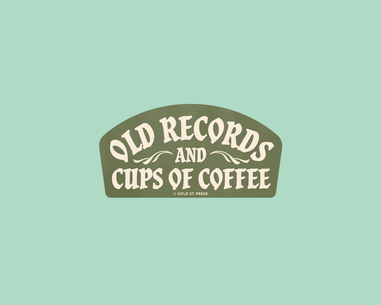 Old Records Sticker
