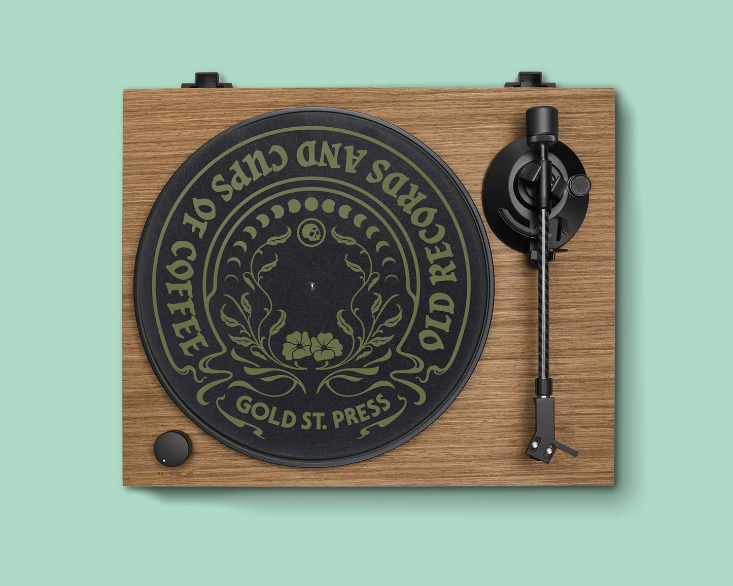 Old Records Vinyl Player Slipmat