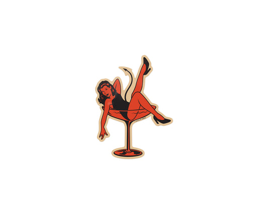 Martini Girl Sticker