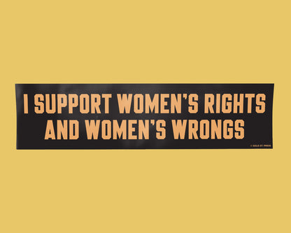 Women's Rights Bumper Sticker