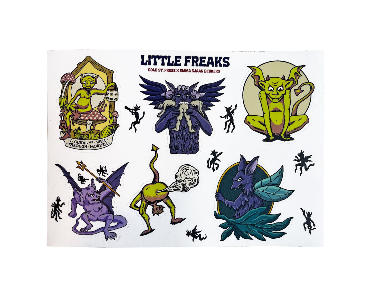 Little Freaks Sticker Sheet - Emma Sjaan Beukers Collab