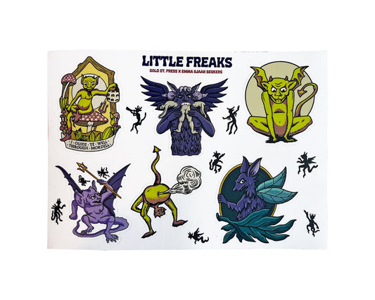 Little Freaks Sticker Sheet - Emma Sjaan Beukers Collab