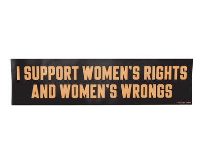 Women's Rights Bumper Sticker
