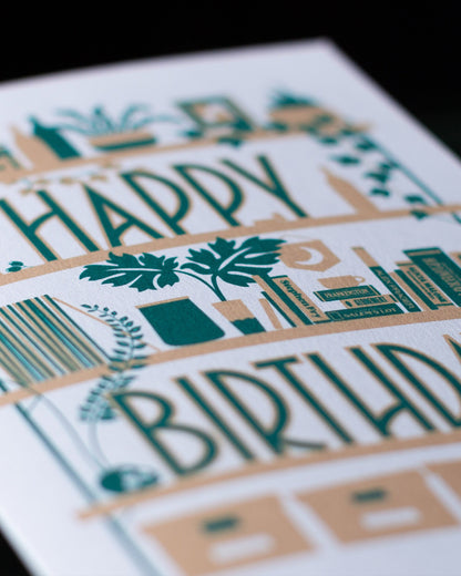 Birthday Bookshelf Greeting Card
