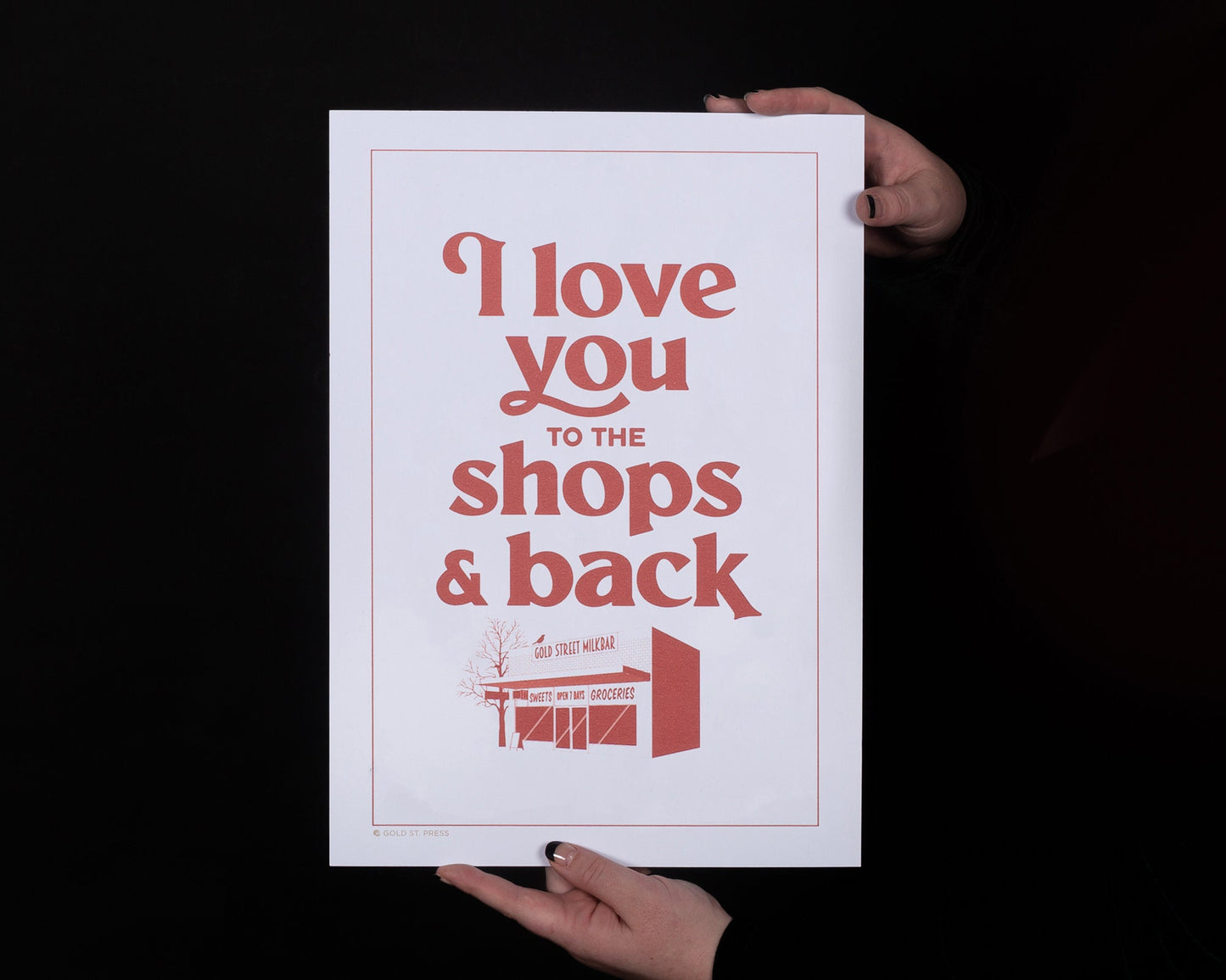 Shops & Back Art Print